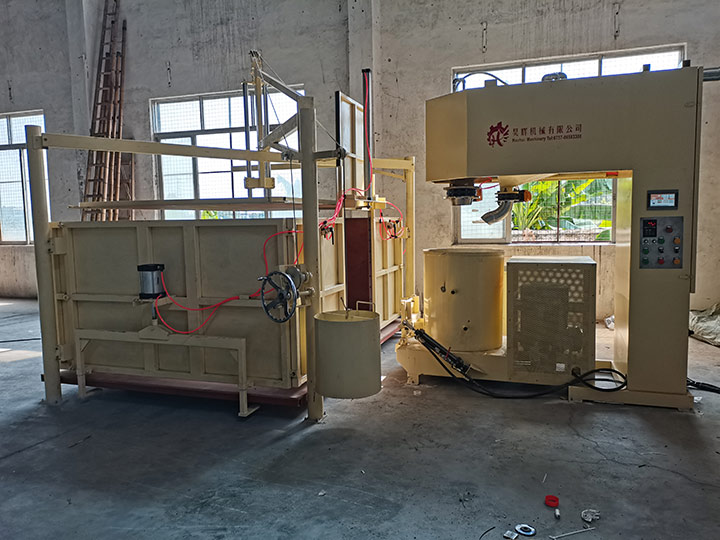 Box type semi-automatic foaming machine